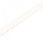 Basic flach Lederband 5mm Off white